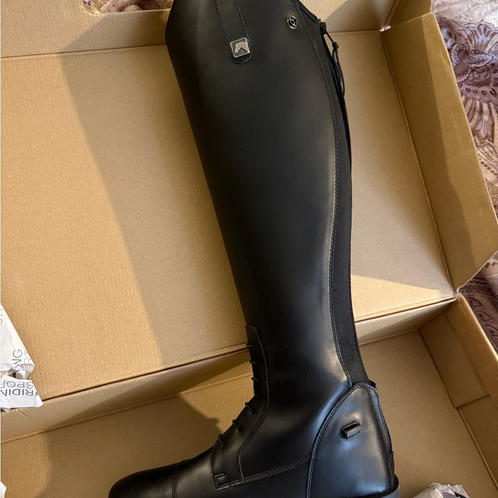 Men's Black Tall Riding Boots - Classic Equestrian Style